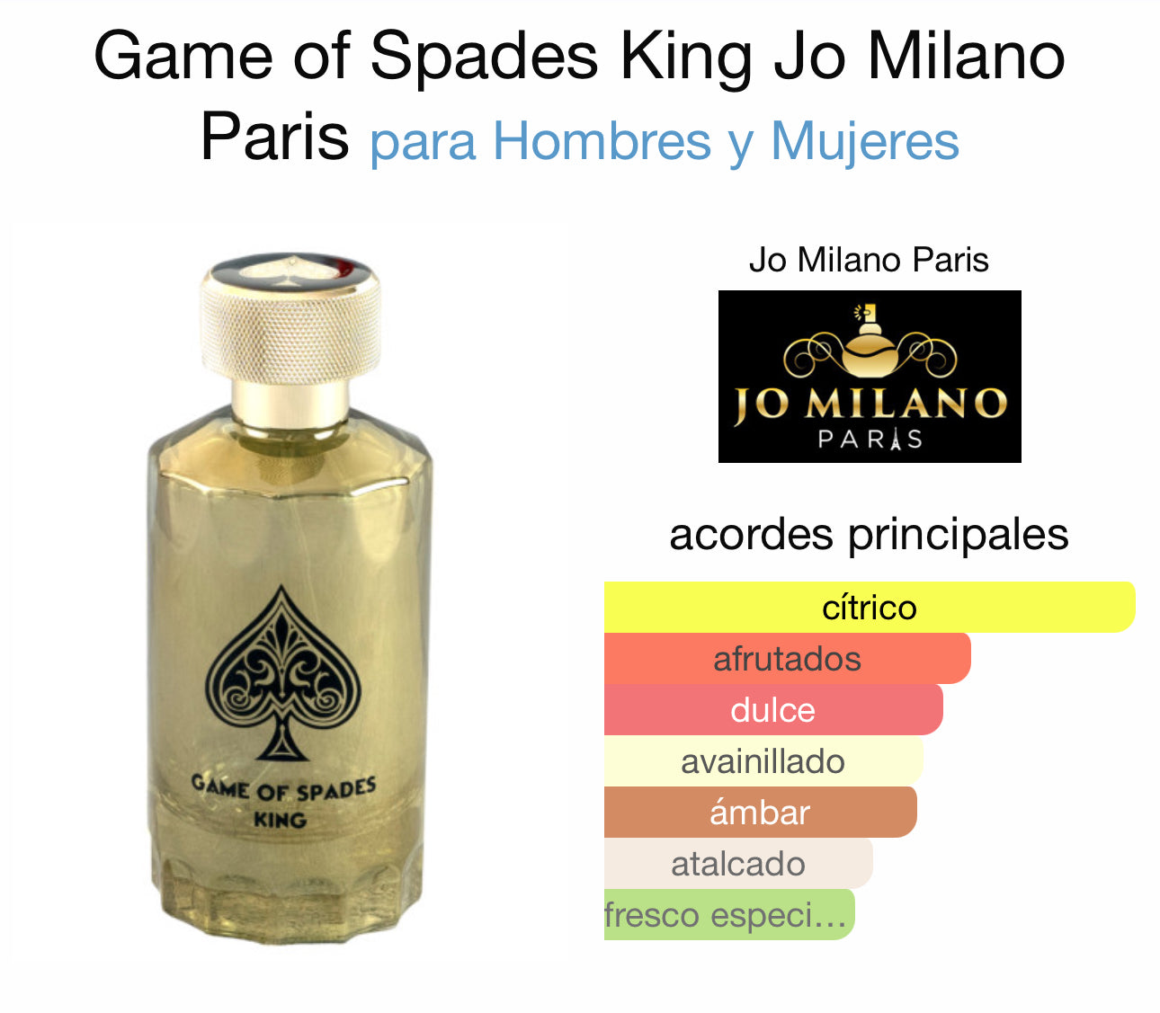 KING Game Of Spades Jo Milano