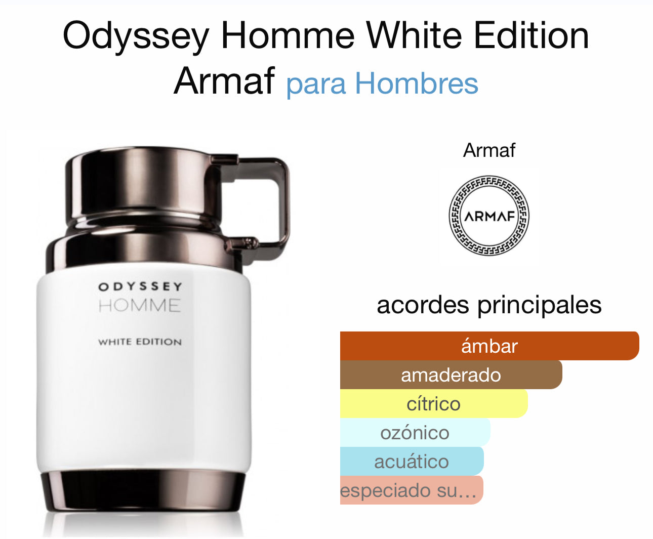 Odyssey Homme White Edition de Armaf