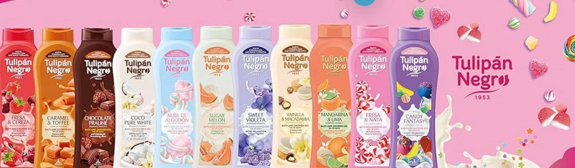 Tulipán Negro - Gel de Baño Nutritivo e Hidratante  650 ml, Irresistible Aroma