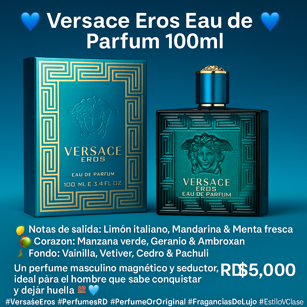 💙✨ Versace Eros Eau de Parfum 100ml ✨💙