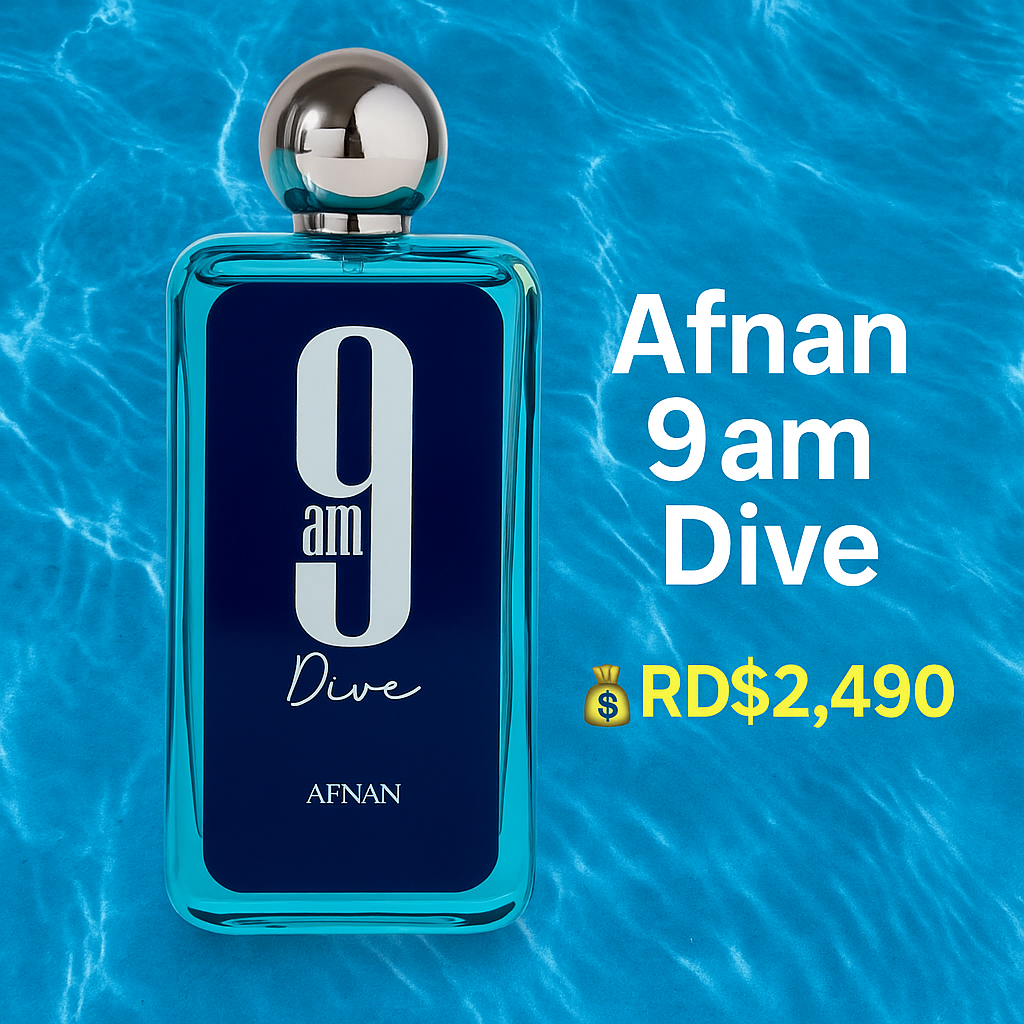 9am AFNAN
💰*RD$2,695*
📦 Perfumes 100% Originales y Garantizados
Nada de copias. Nada de cuentos.