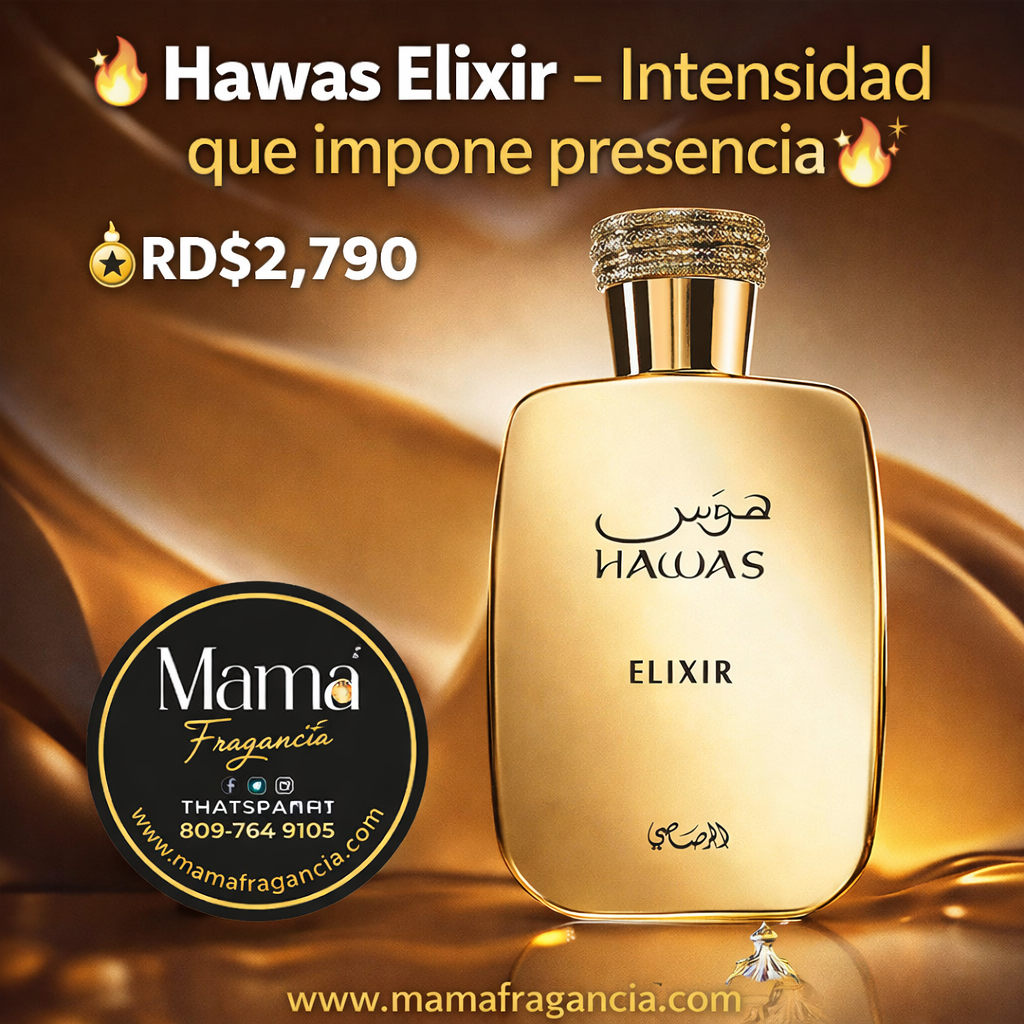🔥✨Hawas Elixir – Intensidad que impone presencia🔥✨

💰RD$2,790