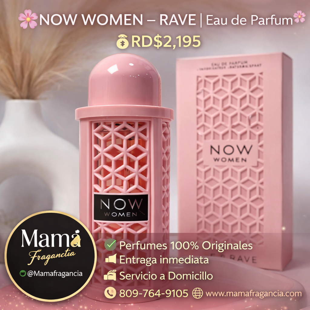 🌸 NOW WOMEN – RAVE | Eau de Parfum 🌸

💰RD$2,195