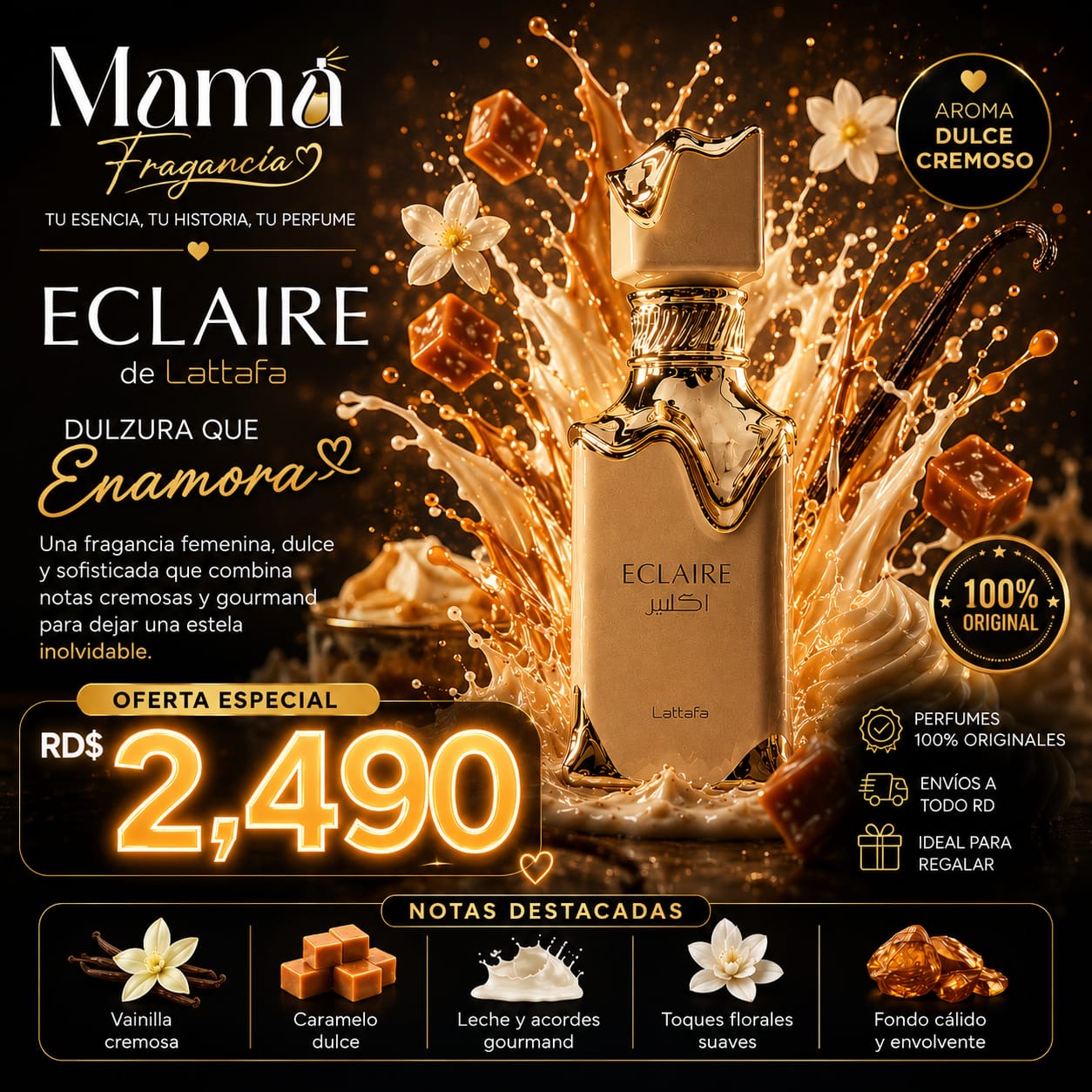 ECLAIRE de Lattafa
💰*RD$2,490*