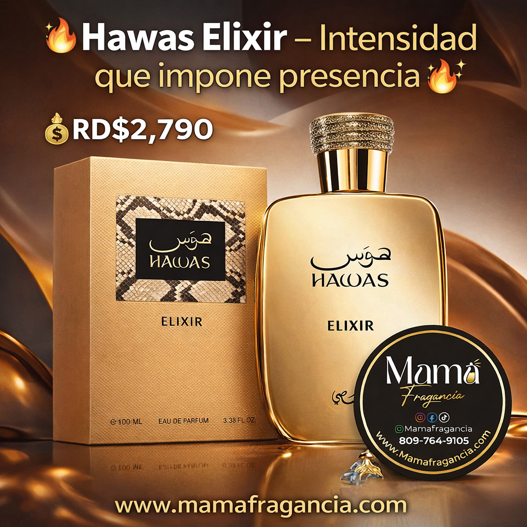 🔥✨Hawas Elixir – Intensidad que impone presencia🔥✨

💰RD$2,790