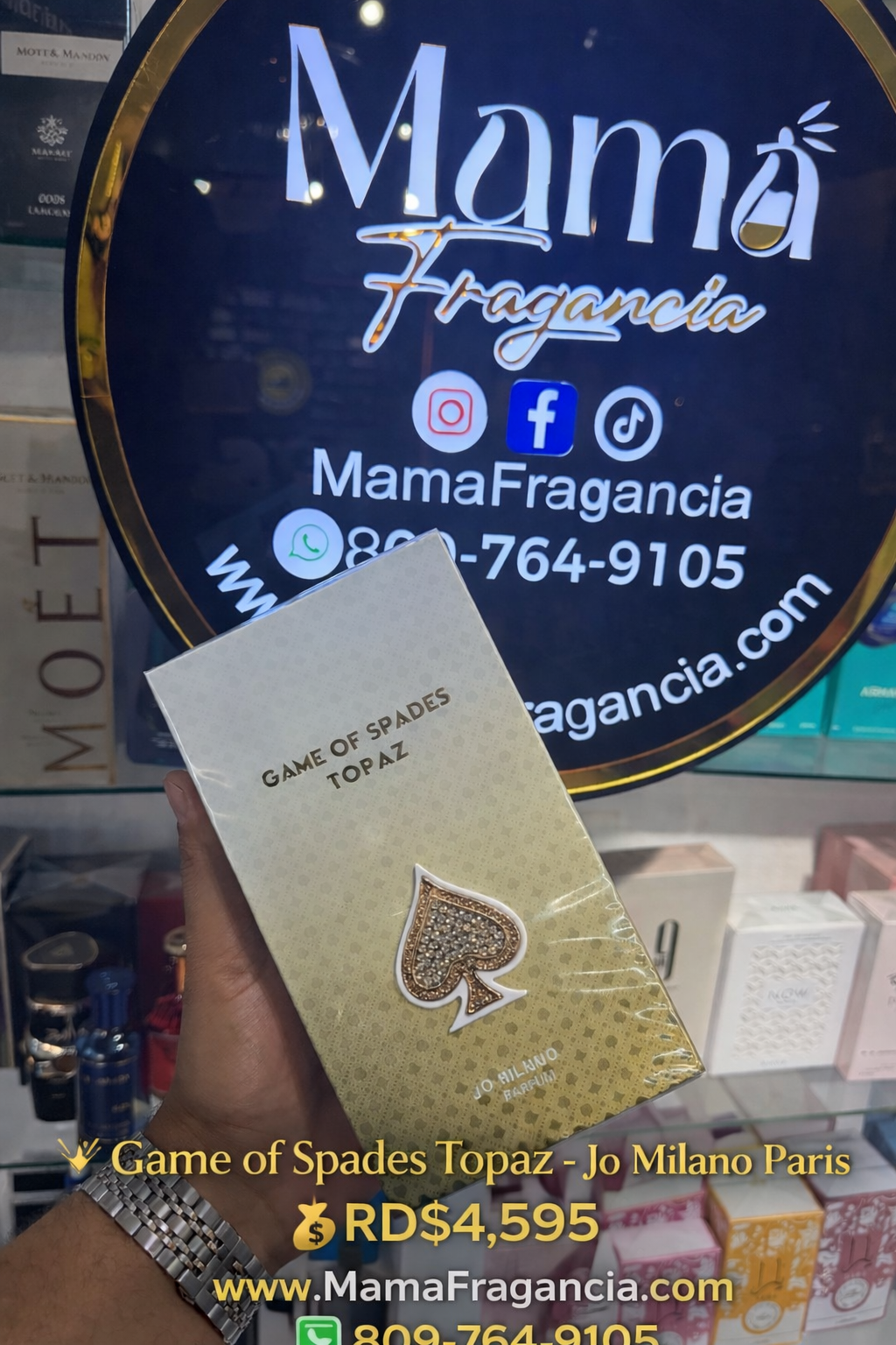 ✨Game of Spades Topaz –Jo Milano Paris✨
*💰RD$4,595*