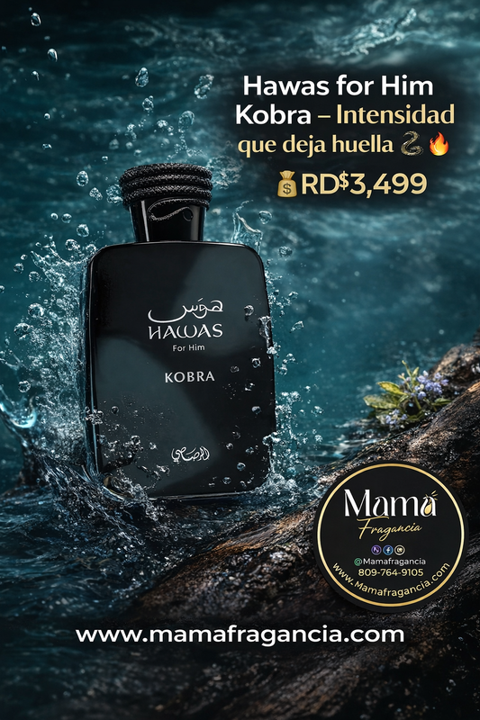 Hawas for Him Kobra – Intensidad que deja huella 🐍🔥

💰RD$3,499
