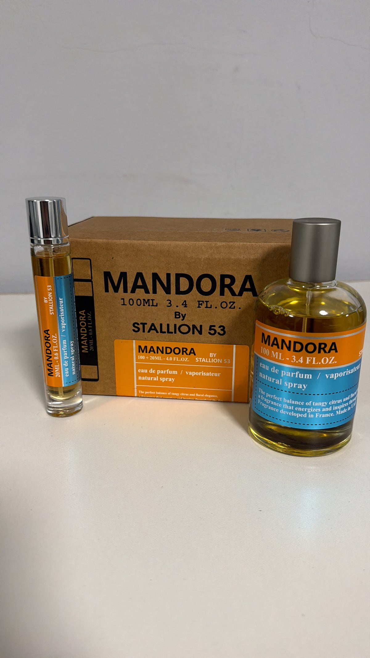 🍊✨ MANDORA BY STALLION 53 – FRESCURA CÍTRICA CON UN TOQUE ELEGANTE ✨🌸

💰RD$2,490