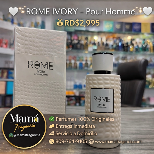 🤍✨ ROME IVORY – Pour Homme ✨🤍
💰RD$2,995