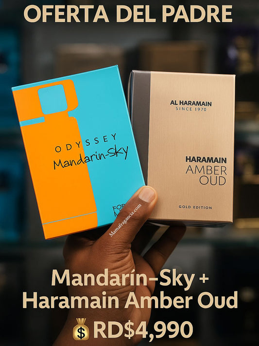 *Oferta del Padre*
Mandarín-Sky + Haramain Amber Oud
💰RD$4,990