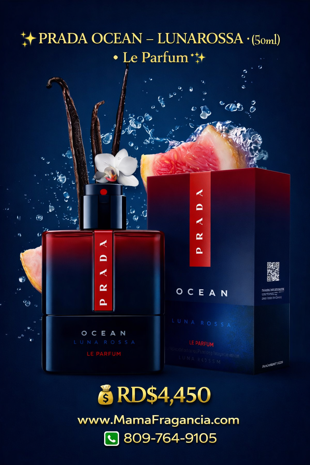 ✨ PRADA OCEAN – LUNAROSSA · Le Parfum ✨(50ml)

💰RD$4,450
