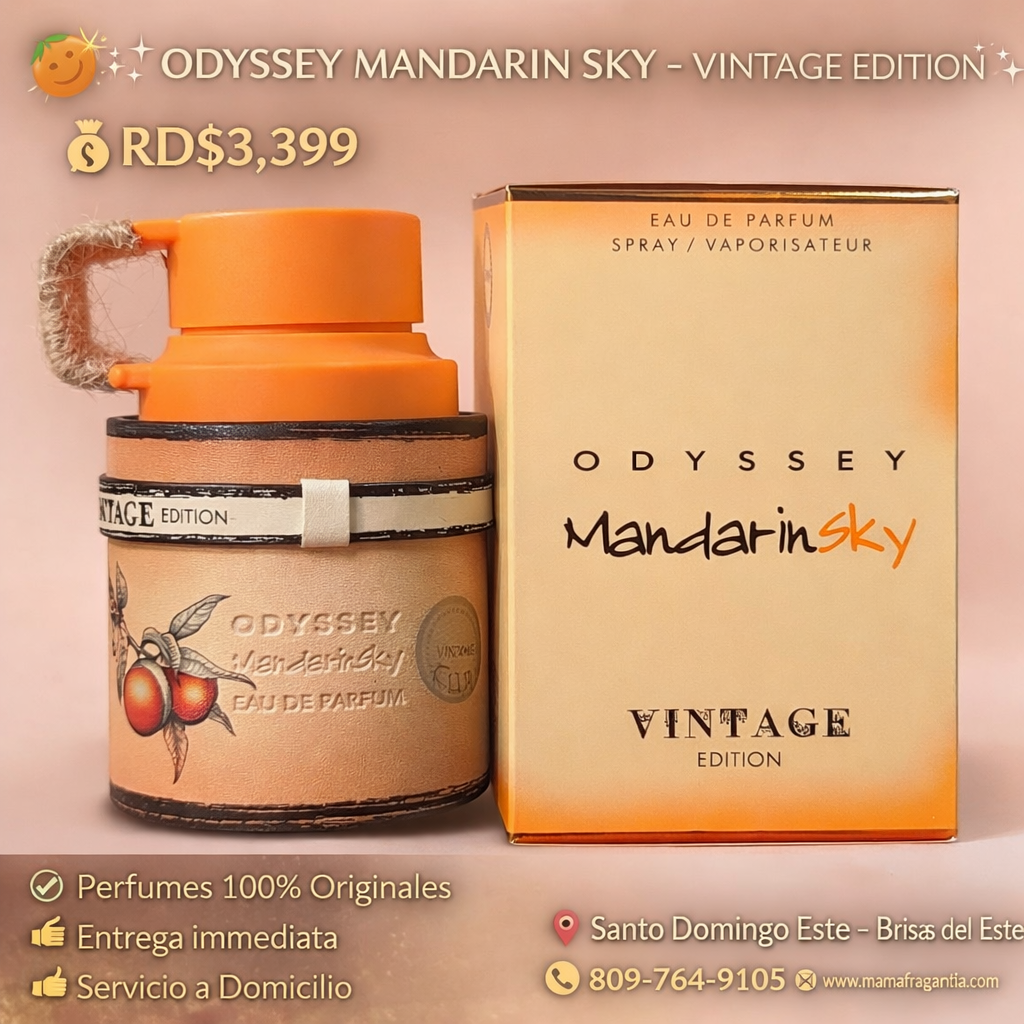 🍊✨ ODYSSEY MANDARIN SKY – VINTAGE EDITION ✨🍊
💰RD$3,399