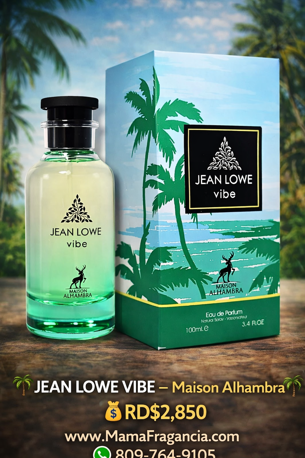 JEAN LOWE VIBE – Maison Alhambra 🌴🍃
💰RD$2,850