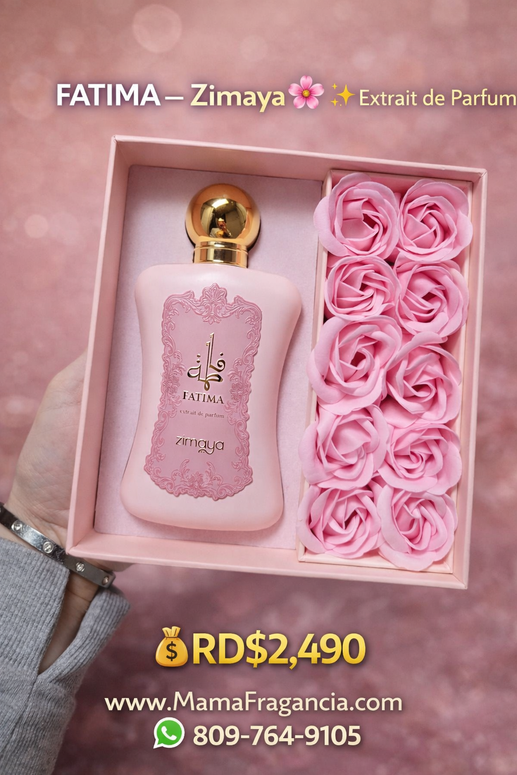 FATIMA – Zimaya 🌸✨Extrait de Parfum
💰RD$2,490