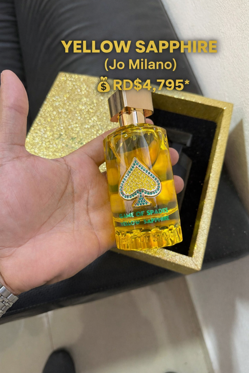 YELLOW SAPPHIRE (Jo Milano)  
💰*RD$4,795*

📦 Perfumes 100% Originales y Garantizados
Nada de copias. Nada de cuentos.