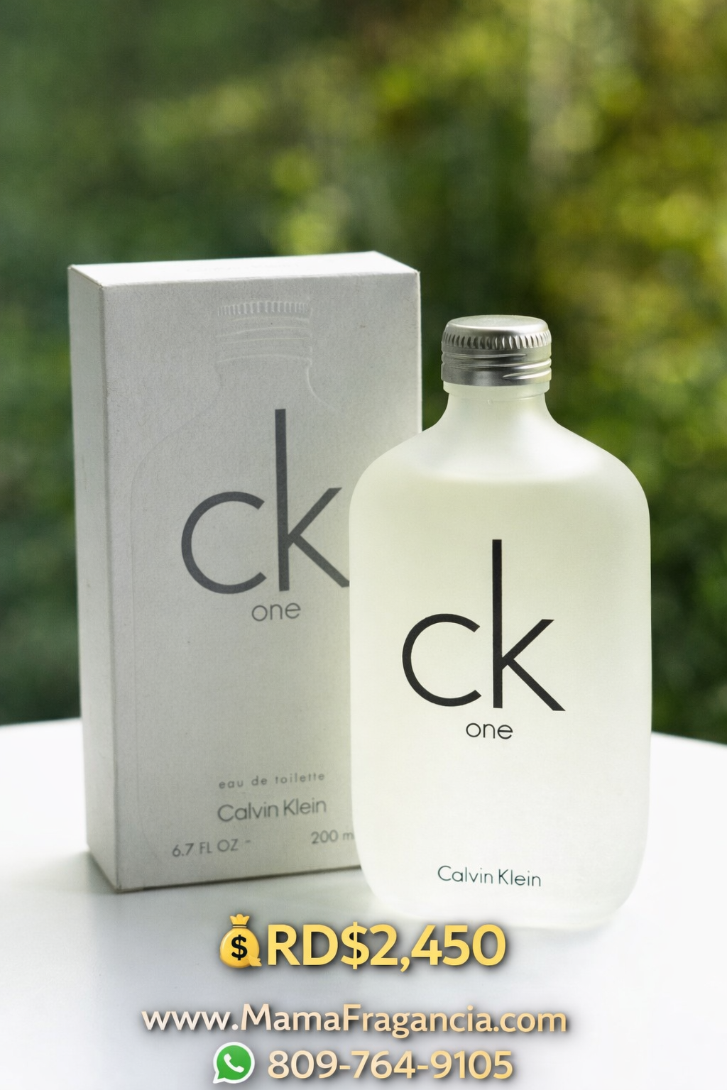 CK ONE – Calvin Klein
💰RD$2,450

No es para llamar la atención.
Es para que te recuerden.