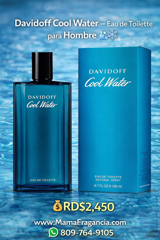 Davidoff Cool Water – Eau de Toilette para Hombre 🌊❄️

💰RD$2,450
