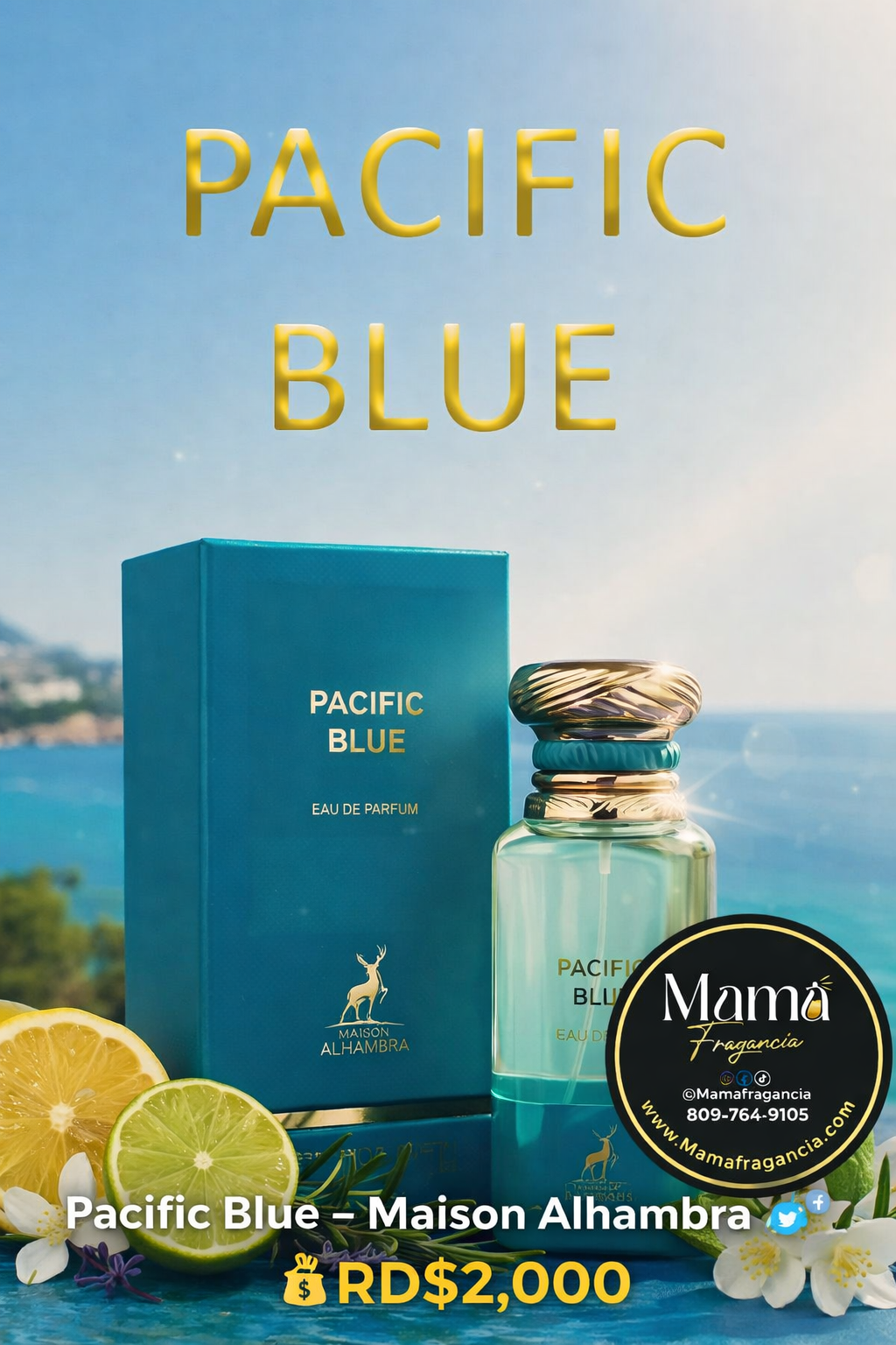 Pacific Blue – Maison Alhambra 🌊✨
💰RD$2,000