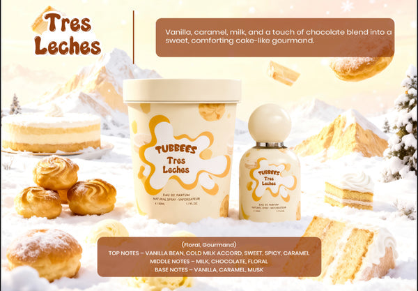 🍰🍦 TUBBEES TRES LECHES – Eau de Parfum 🤍✨50ml 

¿Te imaginas oler como un postre cremoso recién hecho? 🤤

💰RD$1,995