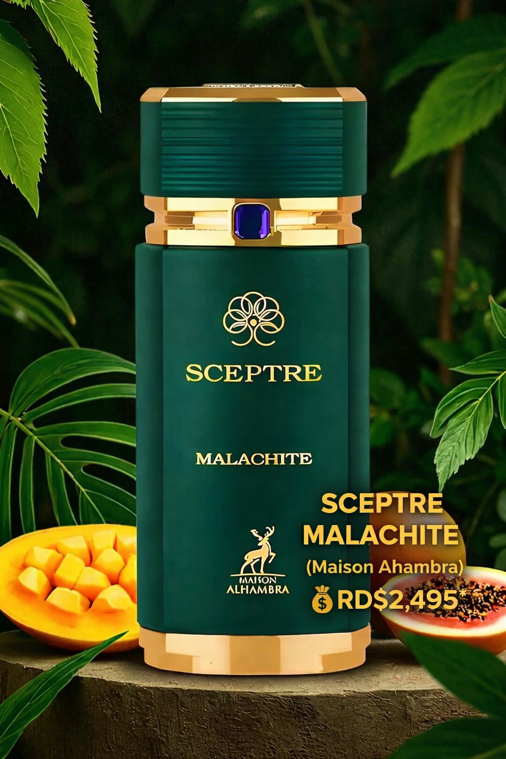 💚✨ SCEPTRE MALACHITE – Maison Alhambra ✨💚

💰RD$2,495