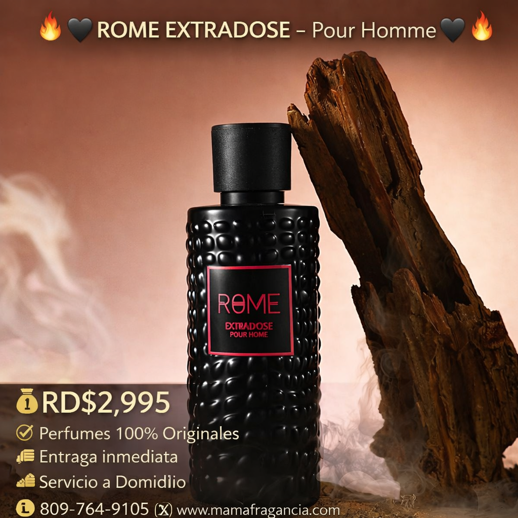 🔥🖤 ROME EXTRADOSE – Pour Homme 🖤🔥
💰 RD$2,995