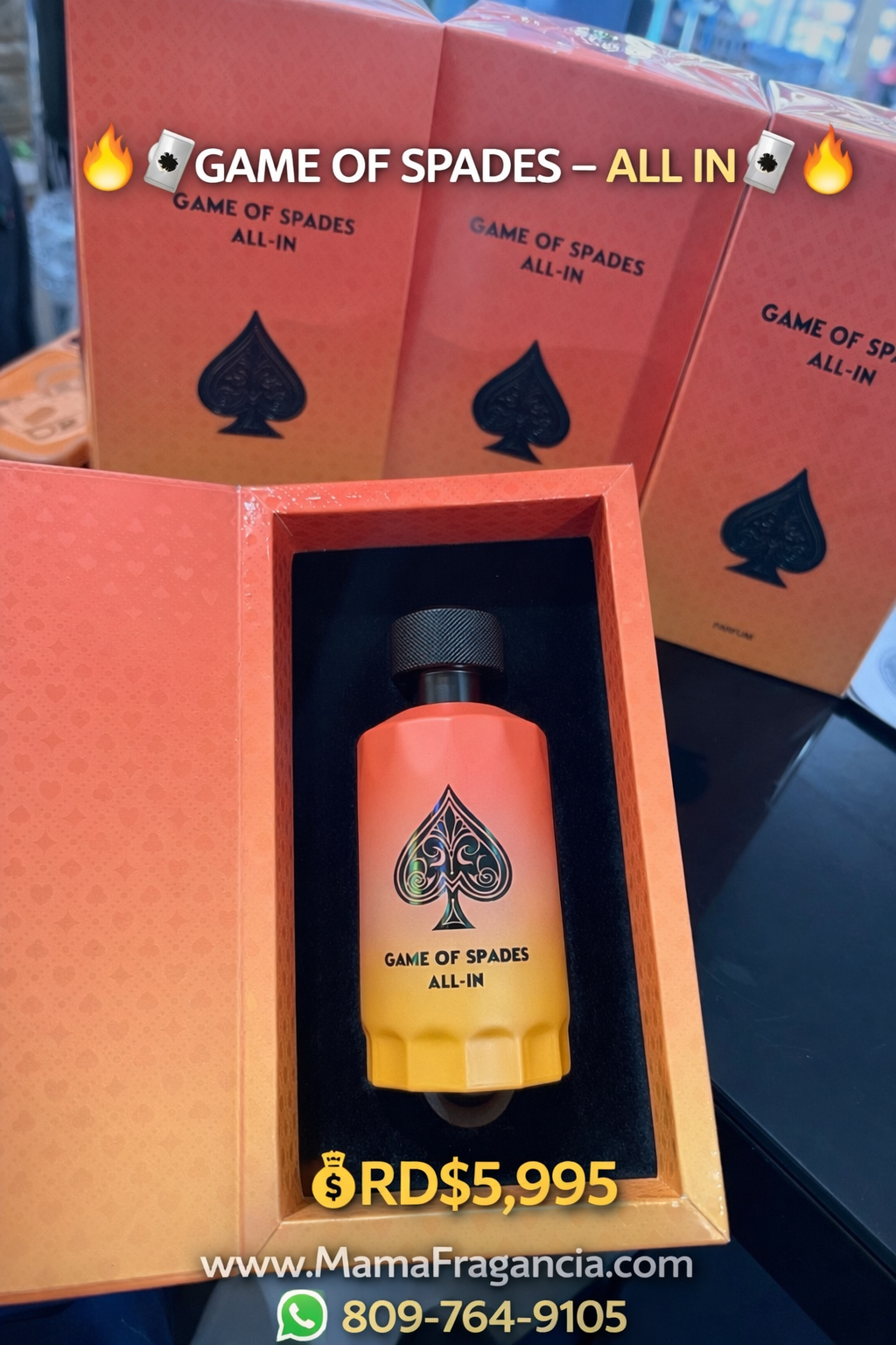 🔥🂡 GAME OF SPADES – ALL IN 🂡🔥
💰RD$4,995