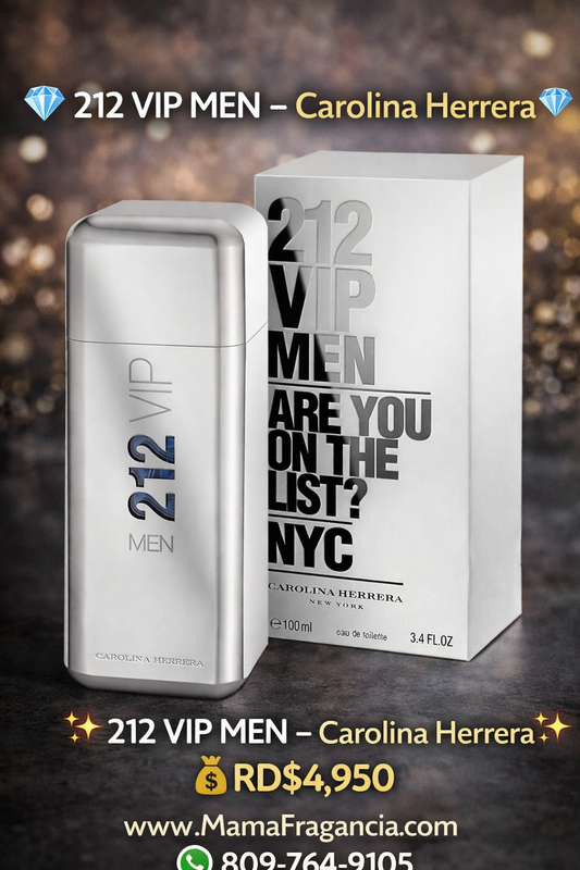 ✨ 212 VIP Men – Carolina Herrera (100ml) ✨